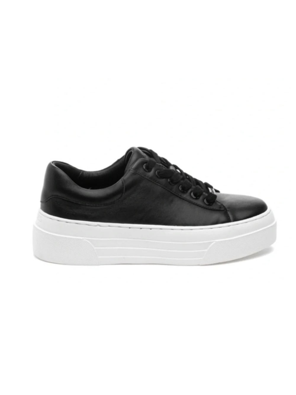 NEW J/SLIDES AMANDA Black Leather Sneaker Size 6
